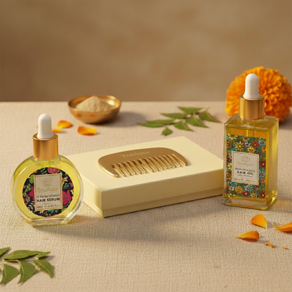Kansa Hair Comb – Ayurvedisk afgiftning til hovedbunden og sundt hår