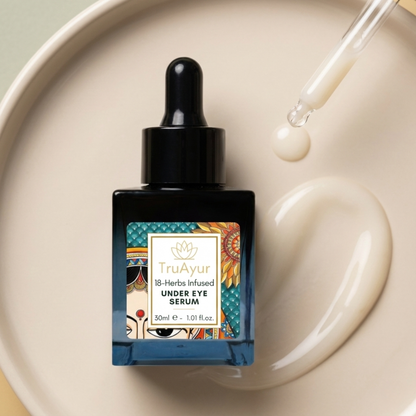 18-urter beriget Under Eye Revival Serum med lakridsrod og peptider til lysere, fastere hud under øjnene