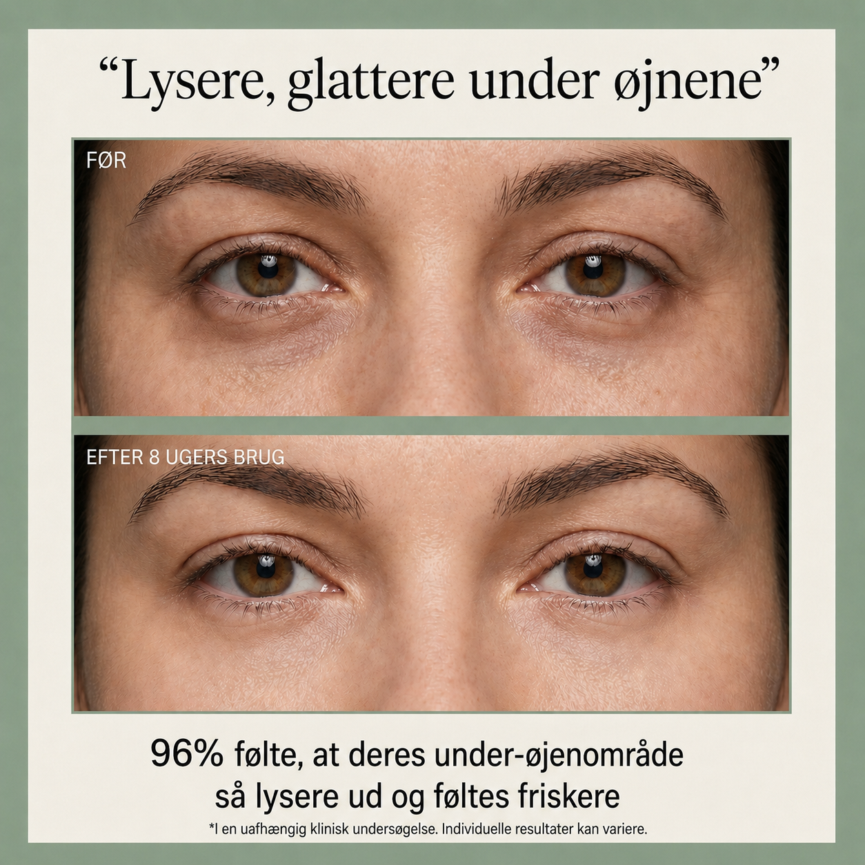 18-urter beriget Under Eye Revival Serum med lakridsrod og peptider til lysere, fastere hud under øjnene
