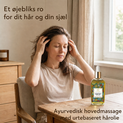 29 urter med ayurvedisk olie til hovedbundsmassage, der lindrer stress, revitaliserer håret og fremmer afslapning