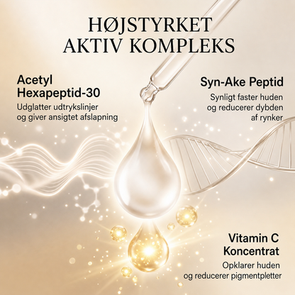 8-urter ayurvedisk strålende dagserum med Syn-Ake peptid for dyb hydrering, glød hele dagen og synlig opstramning