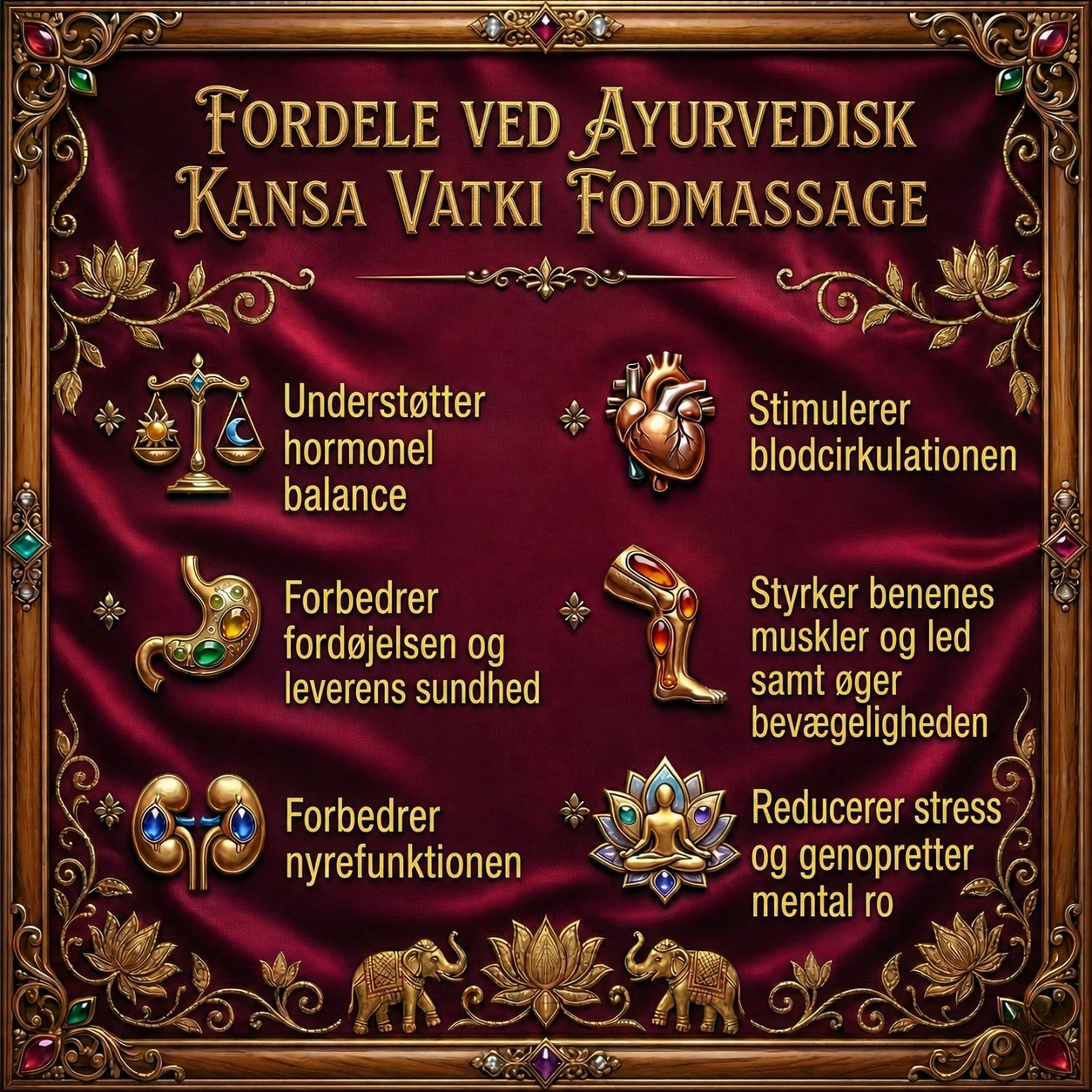 Ultimativ Kansa Vatki helbredende fodmassageapparat til hormonbalance, tarmsundhed, afgiftning og bedre søvn