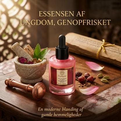 8-urter ayurvedisk strålende dagserum med Syn-Ake peptid for dyb hydrering, glød hele dagen og synlig opstramning