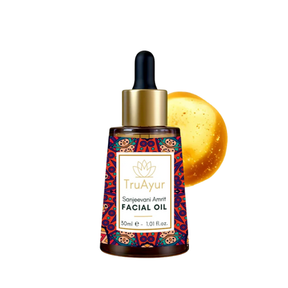 24 karat guld anti-aging ritual (Sanjeevani Amrit ansigtsolie og natcreme)