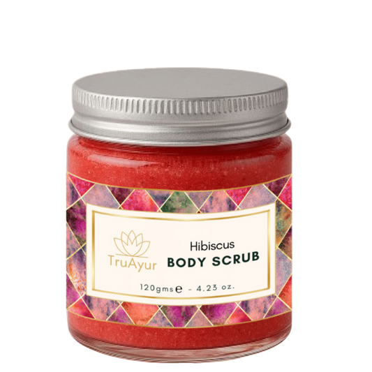 Hibiscus og rosen body scrub
