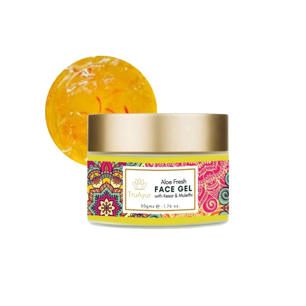 Fresh Face Duo med Kashmir Safran og Mulethi (Ansigtsrens og Aloe Fresh Face Gel)