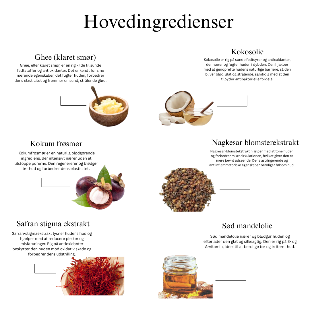 Øjeblikkelig glød på ingen tid – Ayurvedisk ghee-rensecreme