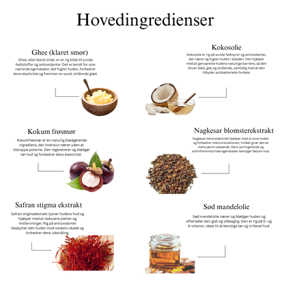 Øjeblikkelig glød på ingen tid – Ayurvedisk ghee-rensecreme