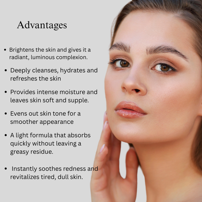 Fresh Face Duo med Kashmir Safran og Mulethi (Ansigtsrens og Aloe Fresh Face Gel)