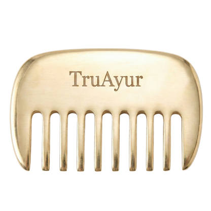 Kansa Hair Comb – Ayurvedisk afgiftning til hovedbunden og sundt hår
