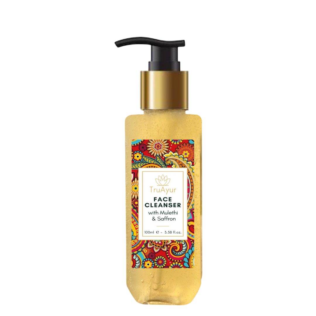 Ayurvedisk ansigtsrens med Mulethi og safran