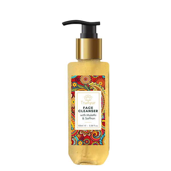 Ayurvedisk ansigtsrens med Mulethi og safran