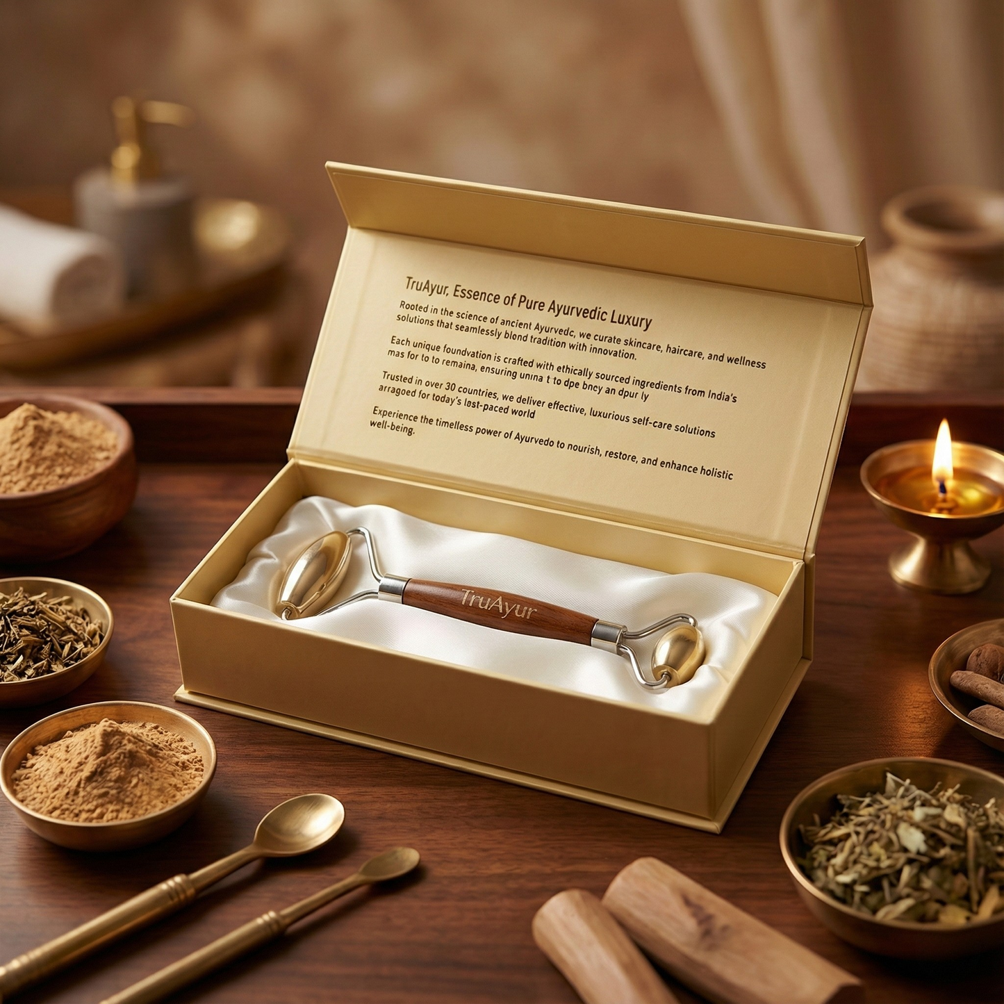 Kansa Face Roller: Gammelt ayurvedisk marmamassageværktøj til ungdommelig, afbalanceret hud