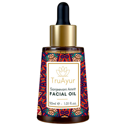 Ayurvedisk anti-aging nat ansigtsolie med Bakuchi-olie, dadler og litchi