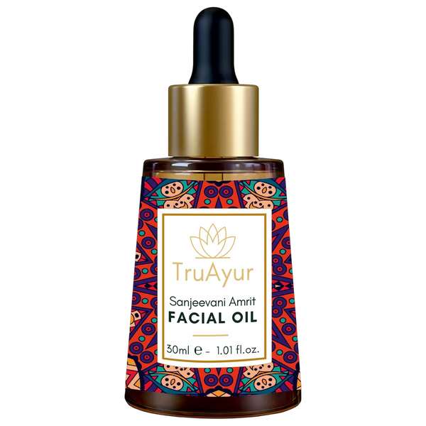 Ayurvedisk anti-aging nat ansigtsolie med Bakuchi-olie, dadler og litchi